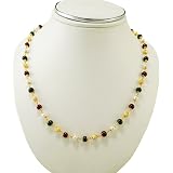 Gold Plated Crystal Pearl Mala 