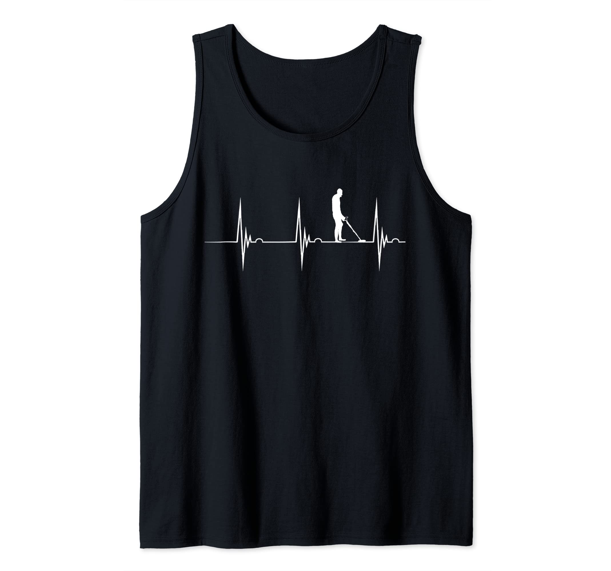 Metal Detecting Heartbeat Detector EKG Pulse Relic Hunter Tank Top