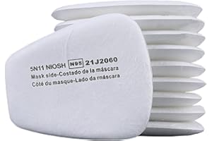 RANKSING Respirator Replacement Parts 5N11 Active Carbon Filters for Mesh or Neoprene Running Use with 6000/6200/7502/6800/7501/FF402 Replacement Fitting 10pcs