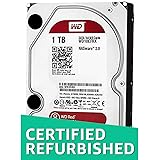 WD Red 1TB NAS Hard Disk Drive - 5400 RPM Class SATA 6 Gb/s 64MB Cache 3.5 Inch - WD10EFRX (Renewed)