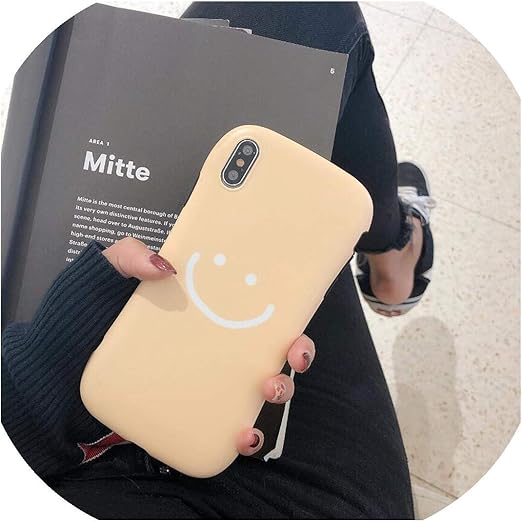 Amazon かわいいシンプルスマイリーフェイスファッションカップルゲームソフト携帯電話ケースiphone 6 6 S 7 8プラス10 X Xr Xs Maxカバーインフィットケース For Iphone Xs Max Khaki 家電 カメラ オンライン通販