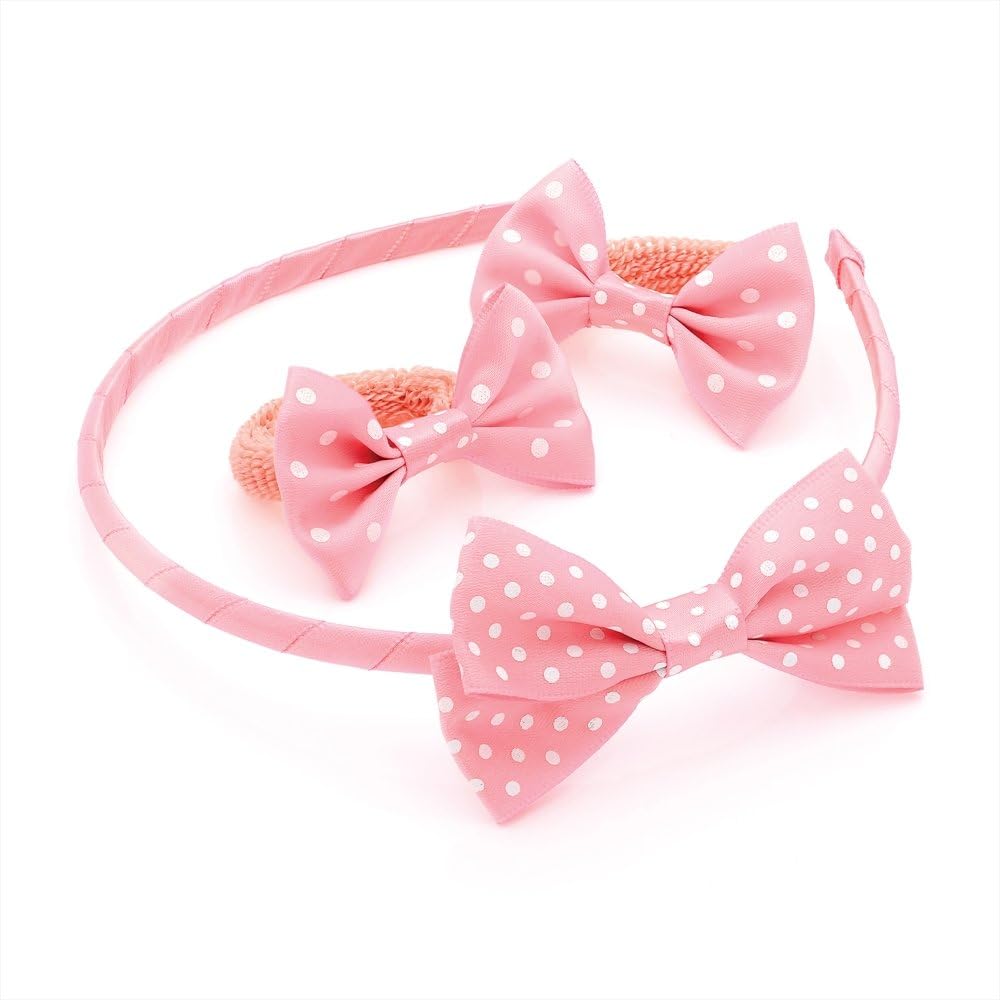 polka dot bow headband