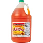 At-The-Movies-Popcorn&reg; Buttery Flavor Popcorn Topping (1 Gallon) &ndash; Movie Theater Butter Popcorn Oil, Vegan, Gluten Free, Non GMO, Zero Trans Fat, Rich Buttery Taste for Home and Commercial Popcorn Machines