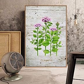 Floating Framed Canvas Wall Art for Living Room, Bedroom Plant Canvas Prints for Home Decoration Ready to Hang - 16x24 inches