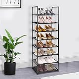 esonstyle 8 Tier Shoe Rack 16-20 Pairs Tall Narrow Organizer view 2