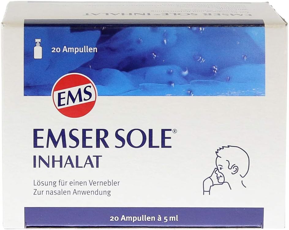 Emser Sole Inhalat Mit Naturlichem Emser Salz Inhalationslosung Zur Nasalen Anwendung Bei Schnupfen Nasennebenhohlenentzundung Mehr Fur Langzeitanwender 20 Ampullen A 5 Ml Amazon De Drogerie Korperpflege