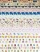Washi Tape set 18 rolls by Tanpopo Art -Cartoon Collection | Doodle Tapes with Cute Interesting Drawings