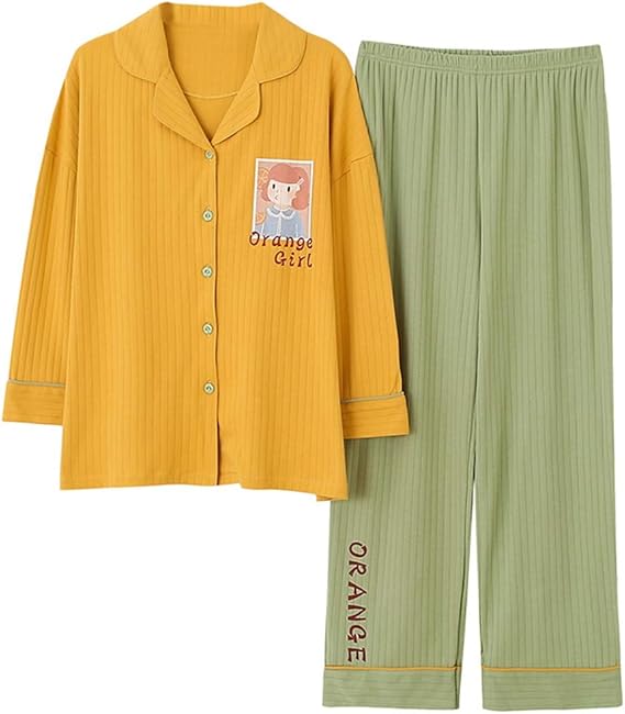 Amazon ルームウェアセット レディース かわいい ナイトウェアセット 秋冬 おしゃれ 寝間着 少女 パジャマセット 肌に優しい 寝巻き 柔らかい 長袖 部屋着 M L Xl Xxl パジャマ ルームウェアセット 通販