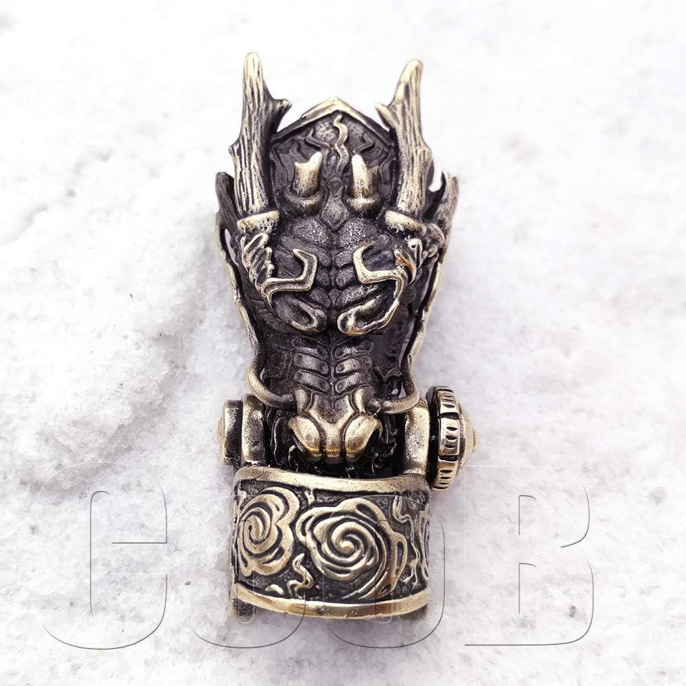 CooB EDC Hand-Casted Paracord Buckle Shackle Bead Dragon. Luxury Paracord Buckles Shackles Beads Locks for Cusom Bracelets Making 1pcs/Lot (Dragon) : Sports & Outdoors