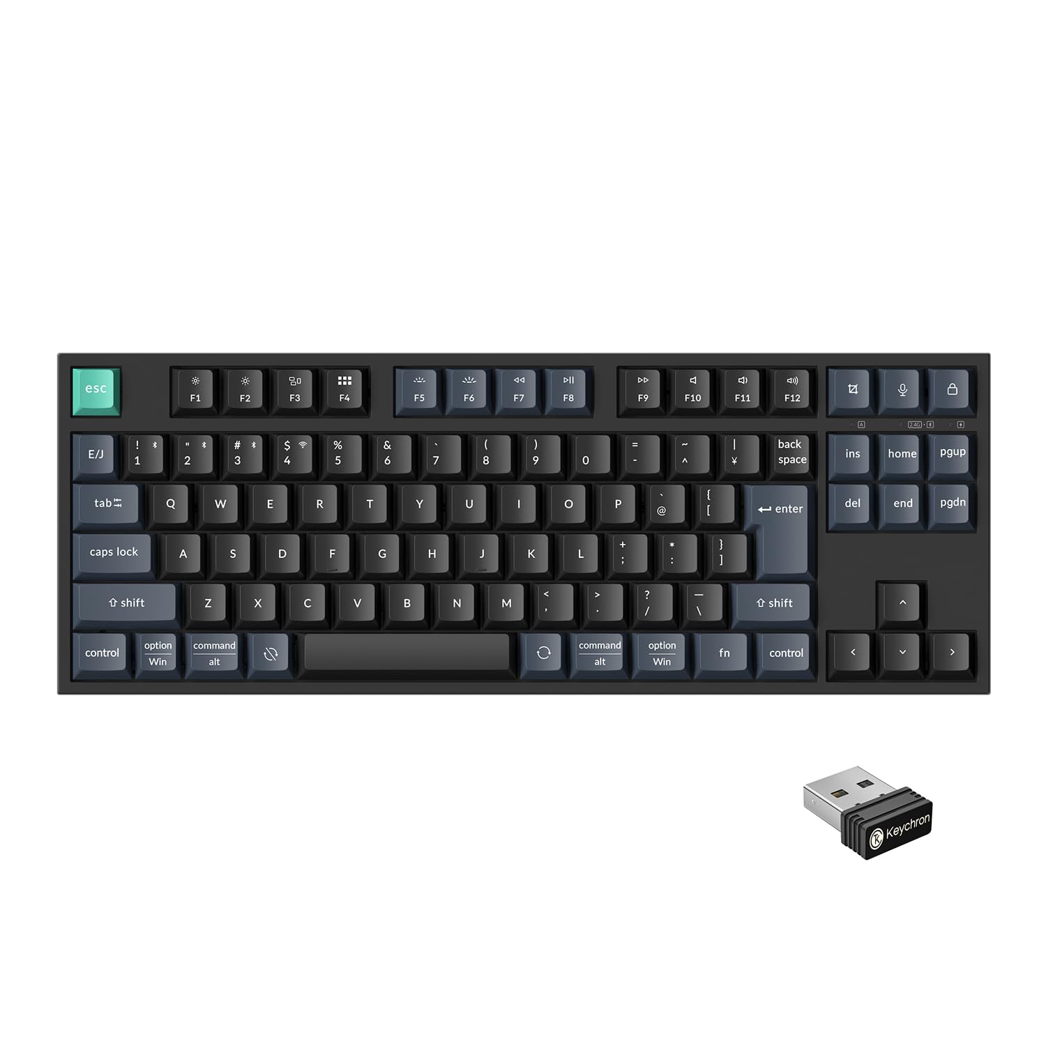国内正規品」Keychron B33 TKLワイヤレスキーボード JISレイアウト かな印字なし 2.4GHz/Bluetooth/有線