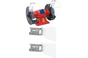 Longzhuo Eye Shields for Bench Grinder, 2 Pcs Grinder Eyeshield Replacement Guards, 304 Stainless Steel Case Tool Rest afety Shields, Shield Attachment Accessories Kit for Most Bench Grinder