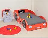 Kidsaw Red Racing Car Bed Frame 140x70cm for Toddlers & Juniors view 2
