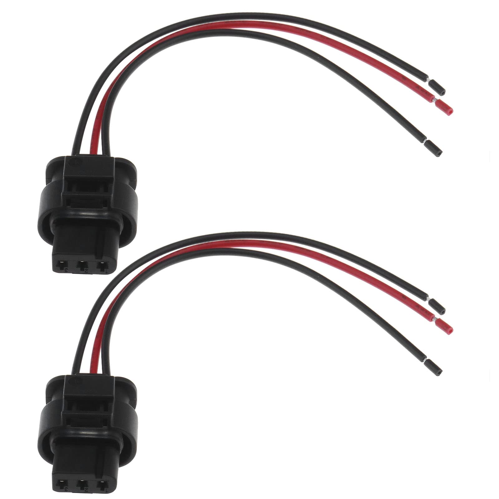 OTOTEC 2Pcs 3 Pin Car PDC Sensor Cable Plug Harness Replacement 3C0973203 1452669 Compatible with VW Compatible with Audi 3 Pin PDC Parking Sensor Plug Connector Wire