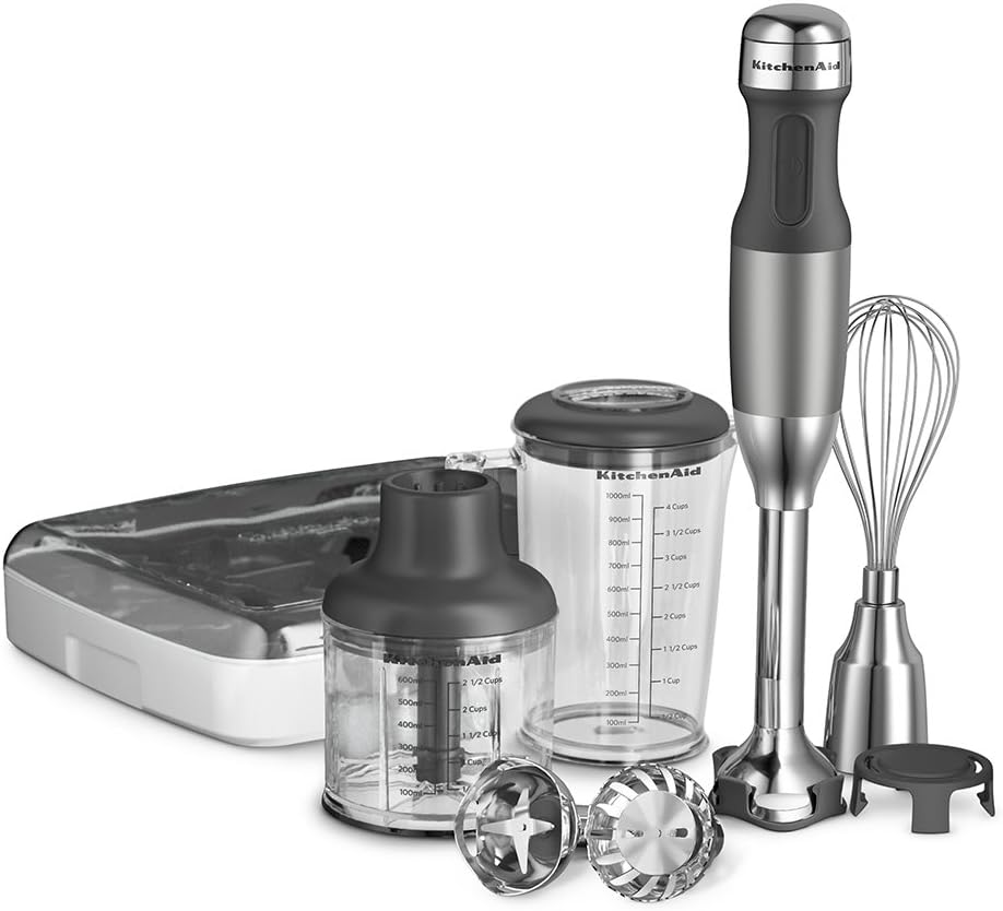 KitchenAid KHB2561CU 5-Speed Hand Blender - Contour Silver: Electric Hand Blenders: Kitchen & Dining