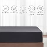My Home Store Fitted Sheet 100% Egyptian Cotton 300TC Charcoal Super King view 6