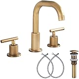 GGStudy 360° Swivel Spout 2 Handles 3 Holes 8inch