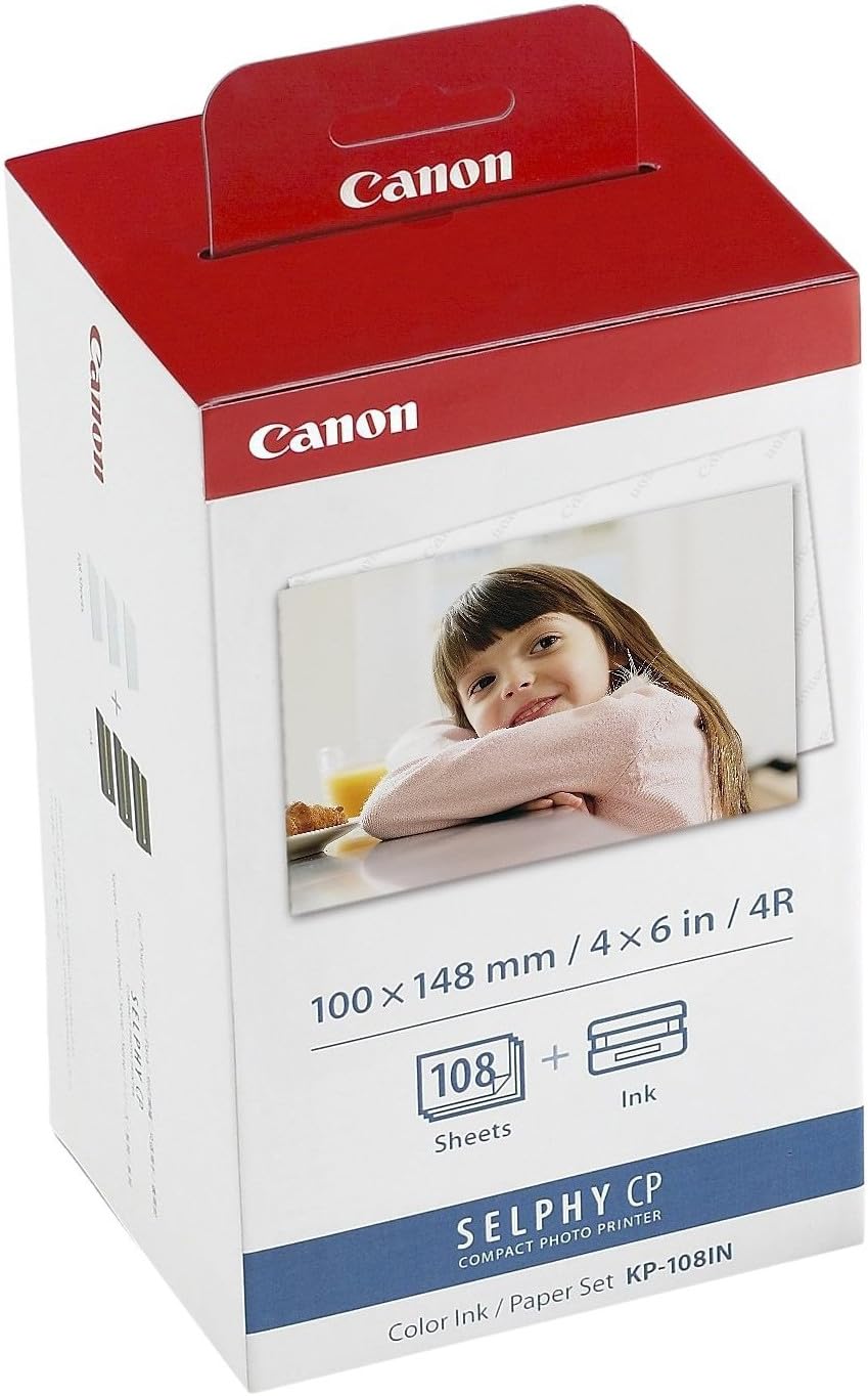 Photo 1 of Canon Color Ink Paper Set KP-108IN 4X6 108 Sheets