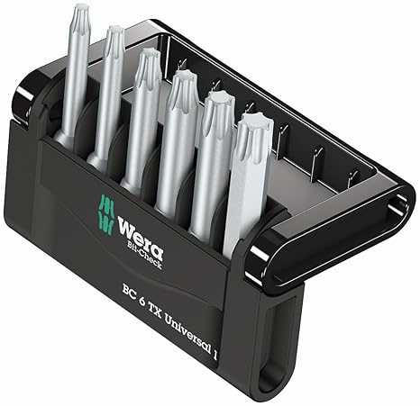 Wera Bit-Sortiment, Bit-Check 6 TX Universal 1, 6-teilig, 05056472001