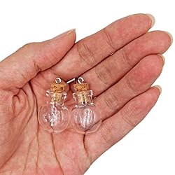 MIGK 24pcs Small Mini Glass Jars Bottles with Cork