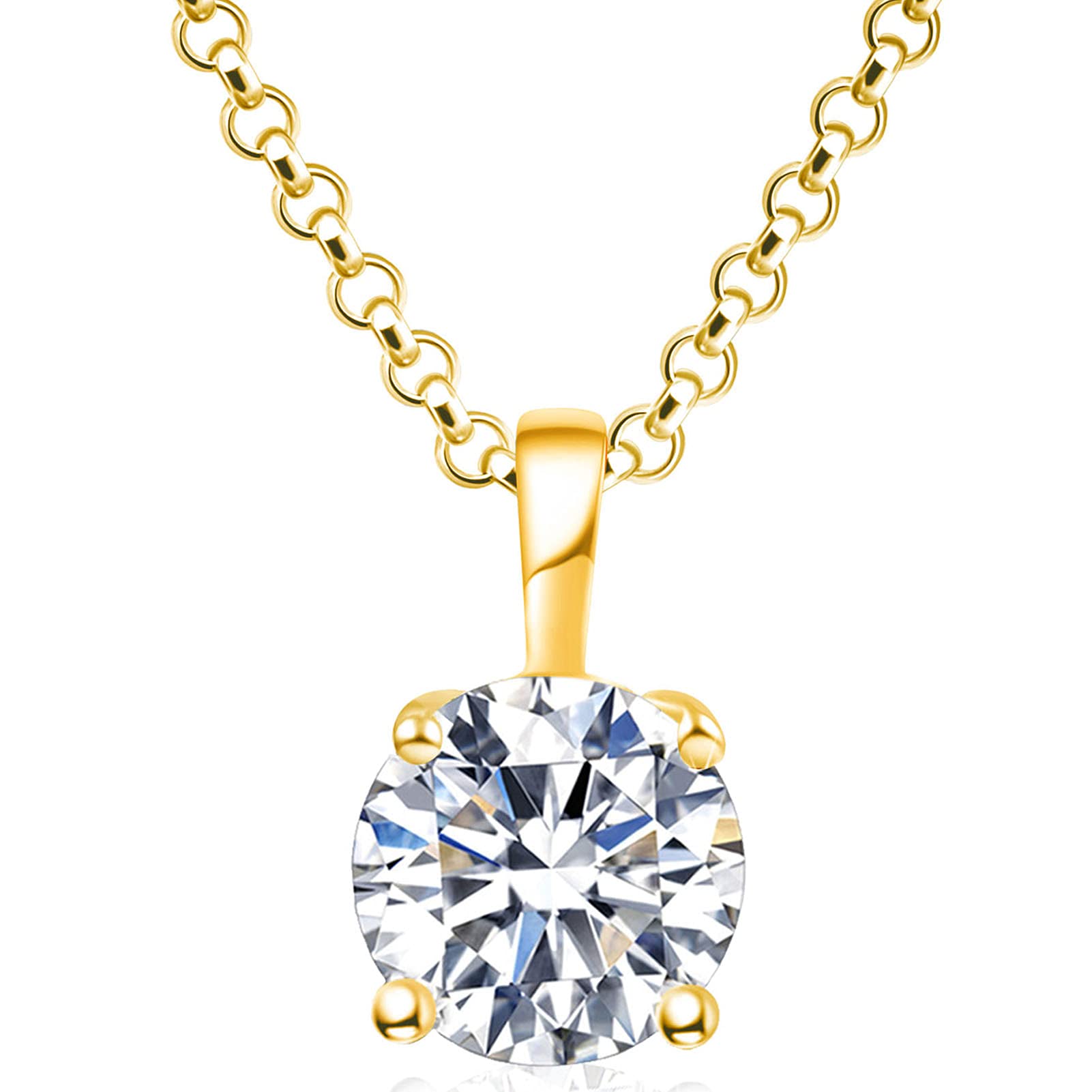 Impalsory Necklaces for Women, 18K Gold Plated