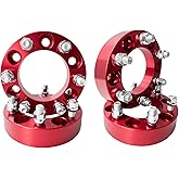 MEILUNBS 6x5.5 Wheel Spacers Fit for 19-25 Silverado 1500 Sierra Yukon 19-25 Ram 1500, 1.5 inchs Forged Wheel Spacers Adapters for Chevrolet GMC Cadillac Ram 6x139.7mm M14x1.5 Studs (Package of 4)