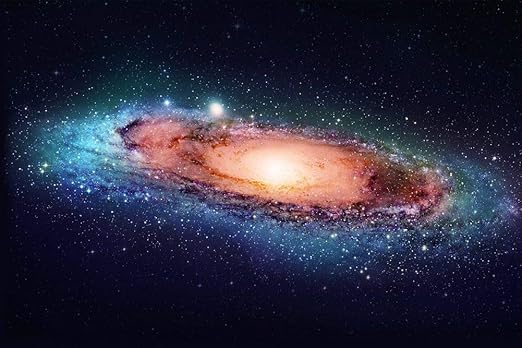 Amazon Co Jp アンドロメダ銀河の壁紙 宇宙の壁紙 キャンバス ステッカー 印刷 壁紙ポスター はがせるシール式 写真 特大 絵画 壁飾り50cmx33cm Home Kitchen