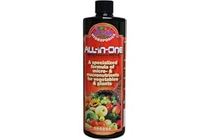 Microbe Life Hydroponics Premium All-in-One Nutrient for Plant Growth and Better Yields, Use with Any Feeding Systems Including Hydroponics or Soil, 16 Ounces