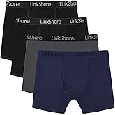 Ocean Blues Soft Breathable Men's Boxer Briefs Pack(4) Tagless Men's Underwear,Comfortable Choice for Daily Wear