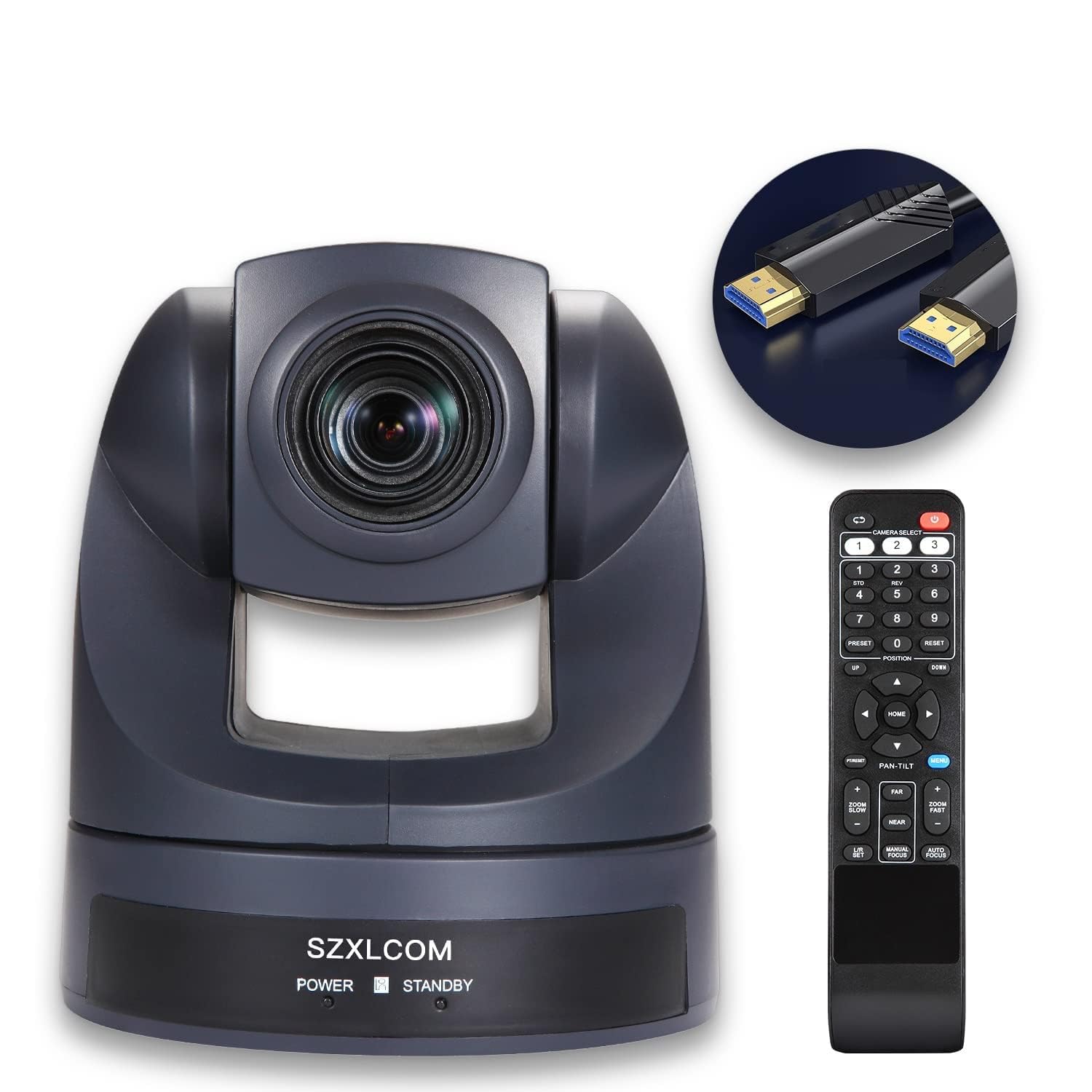 Photo 1 of SZXLCOM HDMI PTZ Camera 20X Optical Zoom USB Video Conference Camera Full HD 1080P HDMI PTZ Webcam Live Streaming Meeting for Church Worship/Events Services/Education,Works with Zoom,Skype,OBS