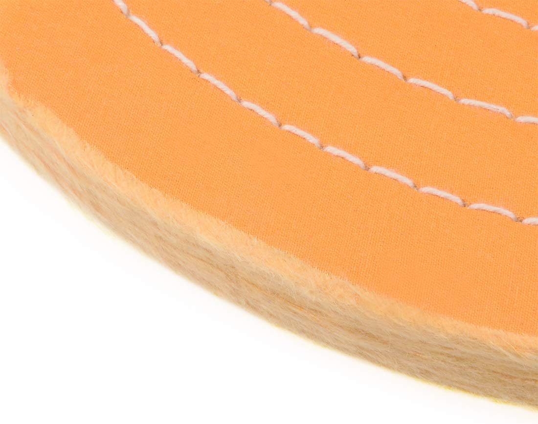 sourcing map 5-Inch Cotton Buffing Wheel Polishing for Bench Grinder Tool 1/2-Inch Arbor Hole 2 Pcs, 5-inch 12mm Hole - Image 4