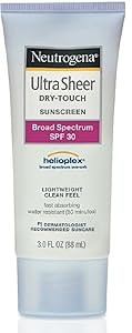 Neutrogena Ultra Sheer Dry-Touch Sunscreen Lotion, SPF 30, 3 oz (4 Pack)