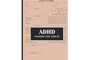 Adhd Planner For Adults: Daily Planner for ADHD to Keep Track of Your Daily Tasks and Record Your Emotions.