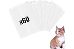 LUXRISE Cat Litter Box Liners for PetSnowy SNOW+ Cat Litter Box, 60 PCS Self-Sealing Waste Drawer Bags for Automatic cat Litter Box (60 Pcs)
