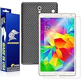 ArmorSuit MilitaryShield - Samsung Galaxy Tab S 8.4 Screen Protector + Black Carbon Fiber Full Body Skin Protectorw/ Lifetime Replacements