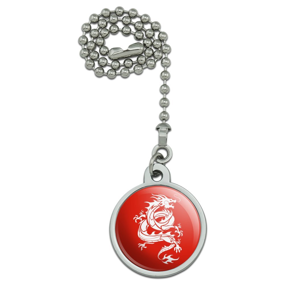 Graphics More Tribal Dragon Asian Ceiling Fan Light Pull Chain