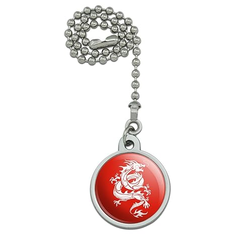 Graphics More Tribal Dragon Asian Ceiling Fan Light Pull Chain