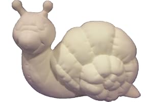 CREATIVE KREATIONS CERAMICS Softy Snail 7" Ceramic Bisque, Ready to Paint