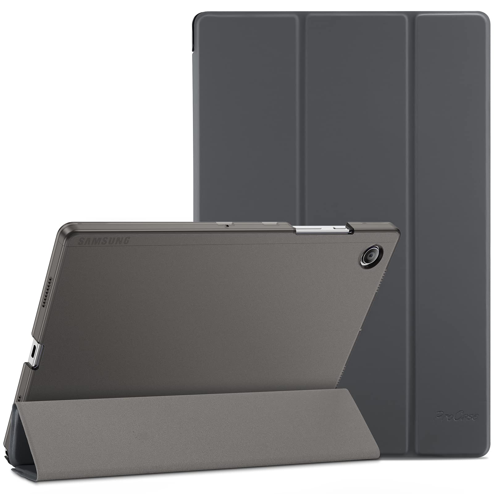 ProCase Case for Galaxy Tab A8 Case 10.5" 2021 SM-X200N SM-X205N SM-X207, Slim Lightweight Protective Hard Cover for Galaxy Tab A8 10.5 Inch 2021 Tablet -Grey
