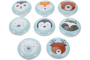 8pcs Round Cabinet Knobs Cabinet Handles Pulls Cartoon Dresser Drawer Pulls Mushroom Style Cupboard Knobs for Closet Room