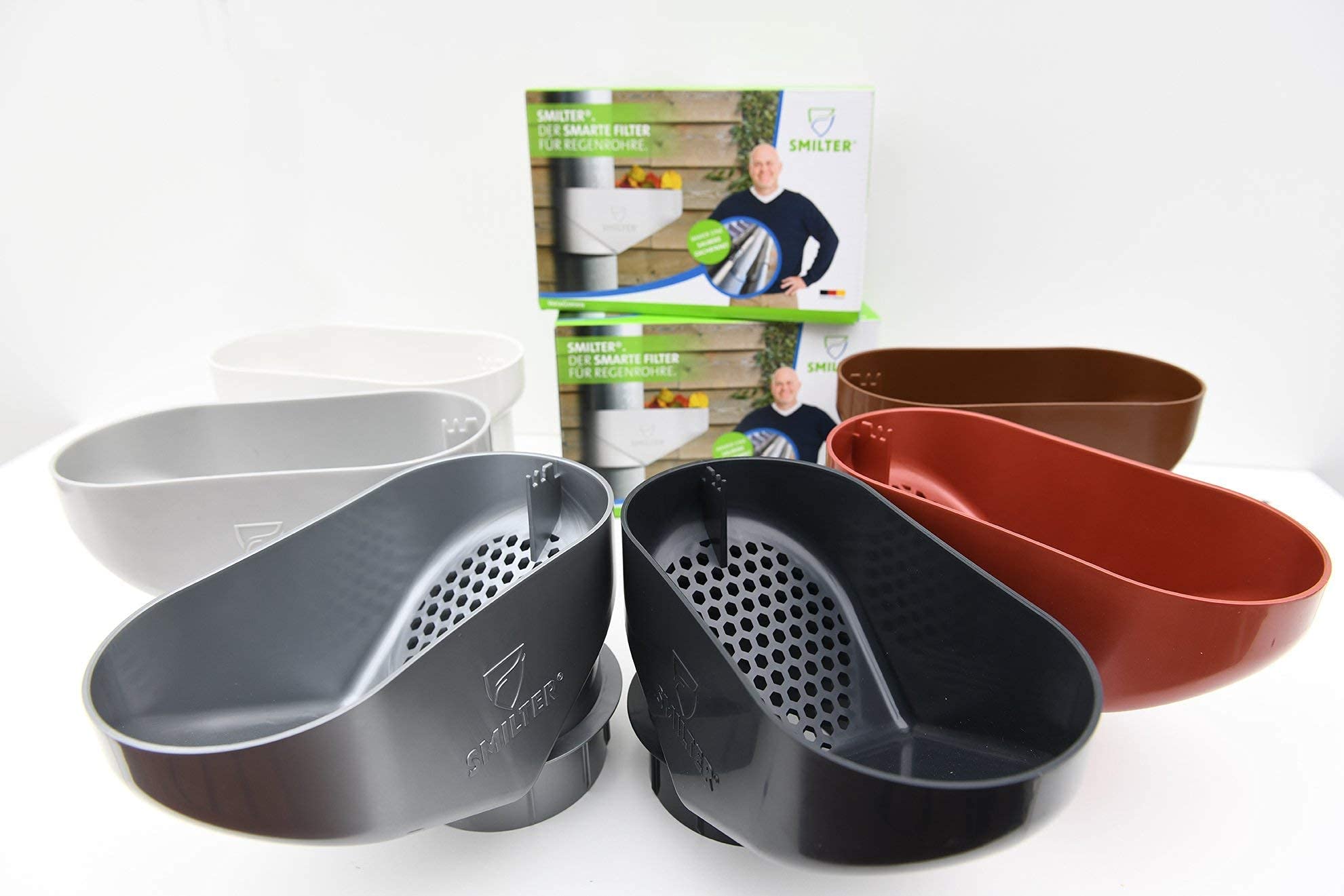 SMILTER foliage filter for downpipes DN100 - PVC free! - different colors