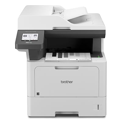 Brother MFC-L5710DW Business Monochrome Laser All-in-One Printer with Wireless Networking and Duplex Print, Scan, and Copy, Works with Alexa