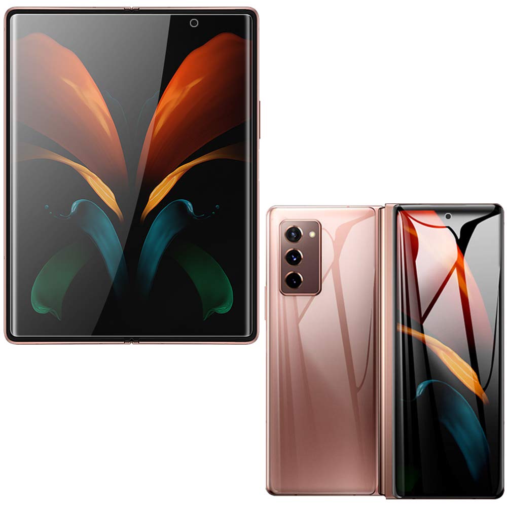 Miimall [3 Pack Compatible for Samsung Galaxy Z Fold 2 5G Screen Protector, 3D Full Coverage Soft TPU HD Clear Anti-scratch Bubble-free Protective Film for Samsung Galaxy Z Fold 2 5G 2020