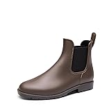 DREAM PAIRS Women's Ankle Rain Boots Chelsea Short