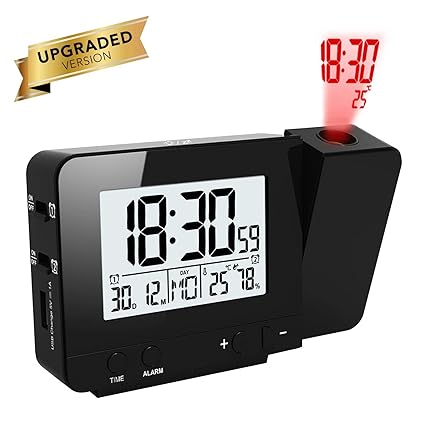 OurLeeme Relojes de Proyección, Despertador Proyector, Relojes de ...