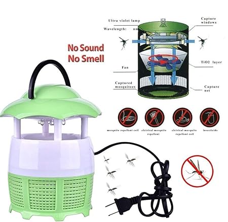 RB Mall Electronic Led Mosquito Killer Lamp Household Mosquito Trap Eco-Friendly Baby Mosquito Insect Repellent Lamp Photocatalyst (Colour May Vary)