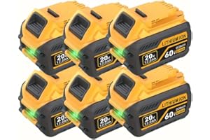 DCB609 12.0Ah 20V/60V Replacement for Dewalt 20V/60V Max Battery and Charger Compatible with DCB609 DCB606 DCB612 DCB200 DCB2