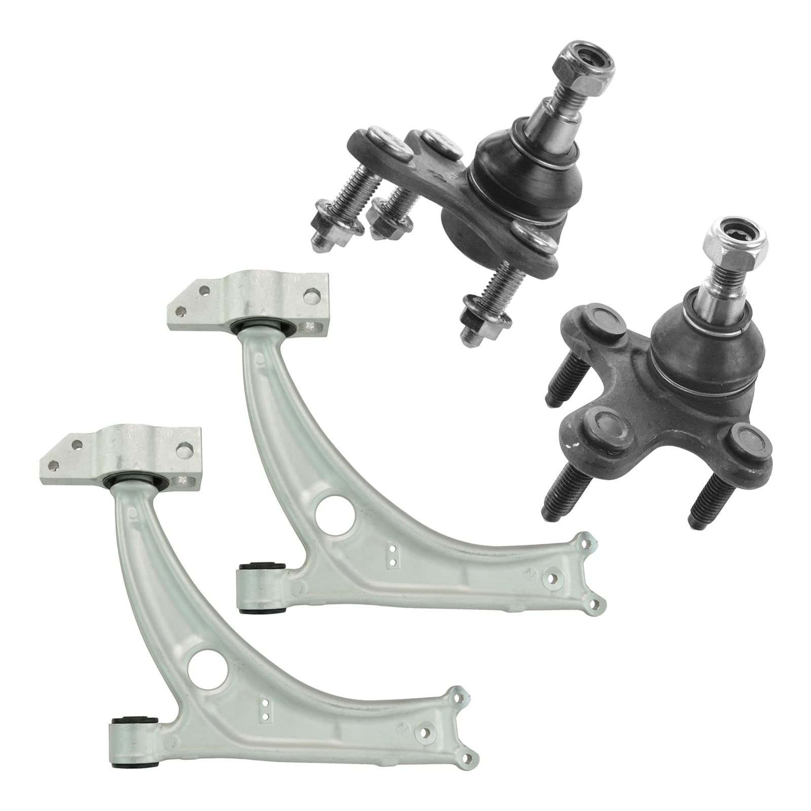 TRQ Front Lower Control Arm with Ball Joint Included Set Compatible with 2009-2016 Volkswagen Tiguan Image TRQ Front Lower Control Arm with Ball Joint Included Set Compatible with 2009-2016 Volkswagen Tiguan Image