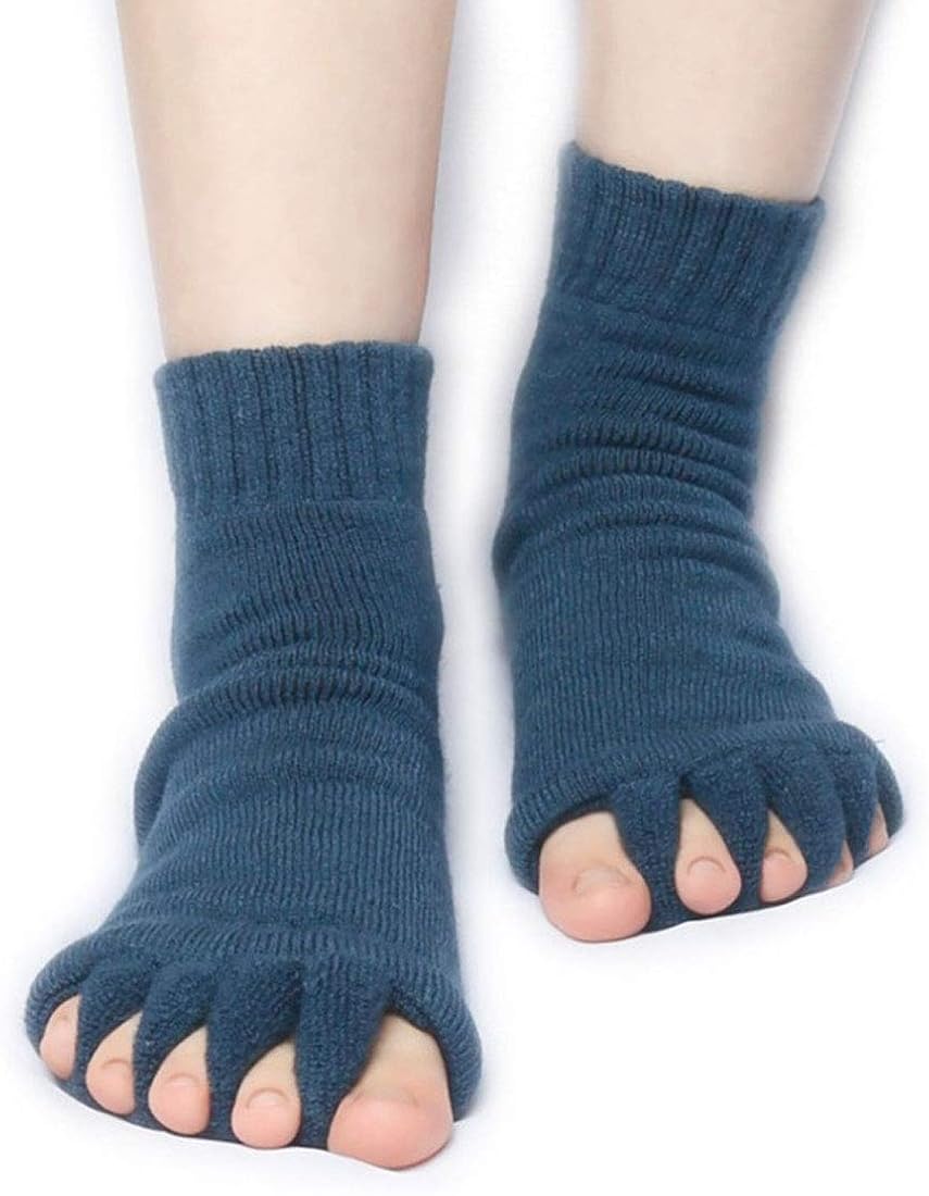 Yoga Socks Sports GYM Five Toe Separator Sock Alignment Health Massager