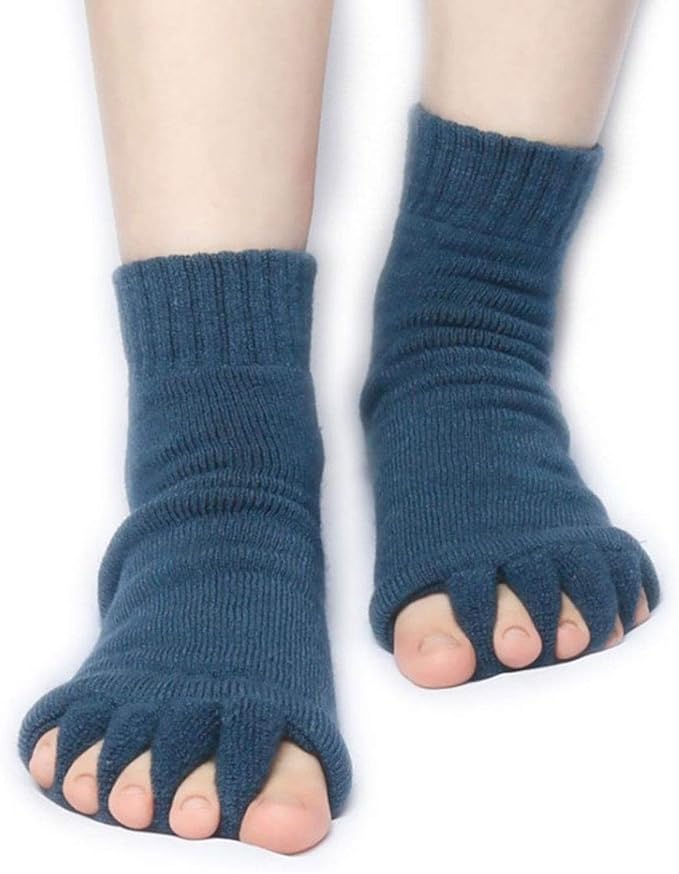 Yoga Socks Sports GYM Five Toe Separator Sock Alignment Health Massager