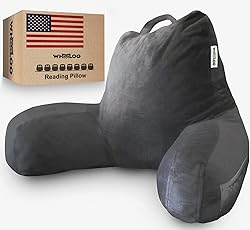 WhooLoo Reading Pillow Sitting Up in Bed Backrest